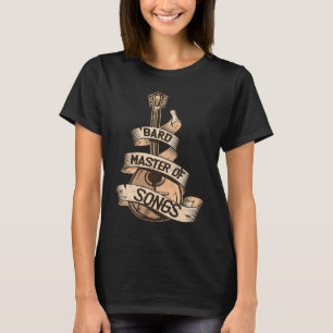 T-shirt Imaginaire RPG Le Cool Bard Vintage Lute Tabletop