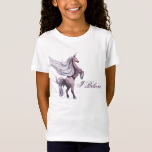 T-Shirt Imaginaire Unicorn   Aquarelle magique violet