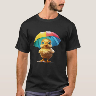 T-shirt Imaginaire Vive Pluie De Printemps Poulet Long Man