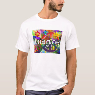 T-shirt "Imaginez" Cadeaux Psychadéliques des années 70