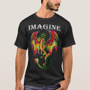 T-shirt Imaginez Être Un Dragon Respirer Le Feu Aile Magiq