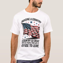 Imaginez un pays si grand Drapeau américain vintag