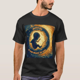 T-shirt Imago Dei Image de Dieu Baby in Womb