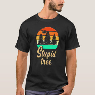 T-shirt Imbécile Arbre Frisbee Disque Golf Rétro