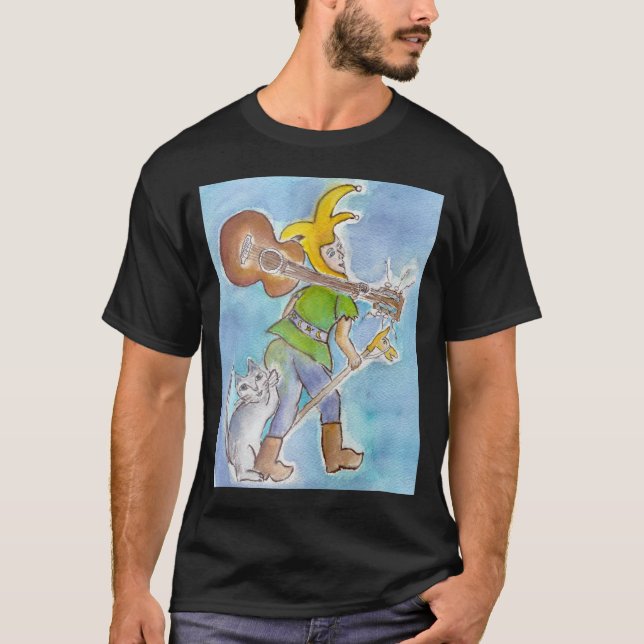 T-shirt Imbécile avec la guitare (Devant)