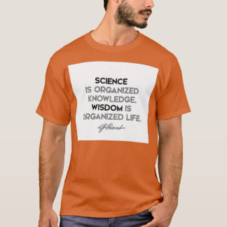 T-shirt Immanuel Kant quotes Science is organized knowledg