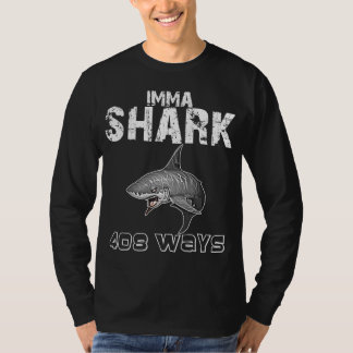 T-SHIRT IMMASHARK/FUCKTHEWORLD WHT/BLK