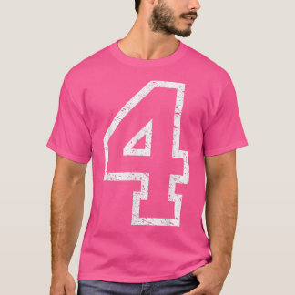 T-shirt Immense Numéro 4 Quatre Style Colégié T