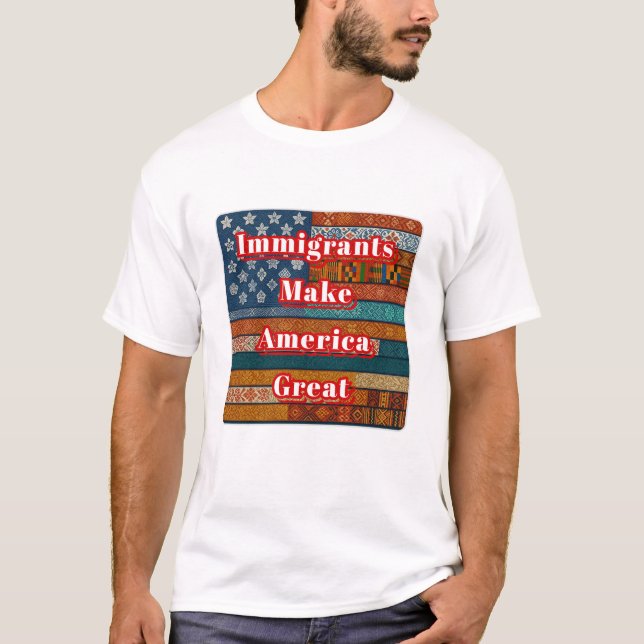 T-shirt Immigrants Make America Great (Devant)