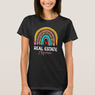 T-shirt Immobilier Apprresseur Leopard Rainbow Immobilier