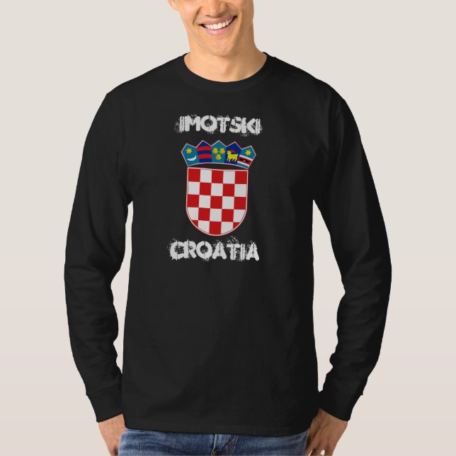 T-shirt Imotski, Croatie avec armoiries (Devant)