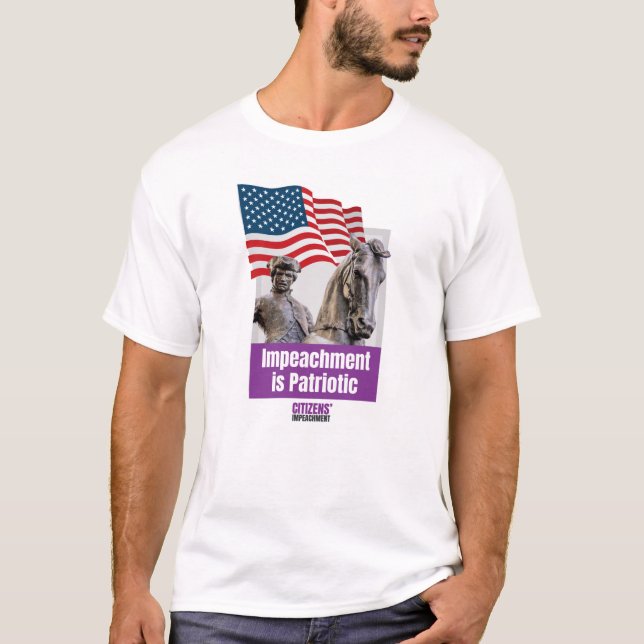 T-shirt Impeachment is Patriotic with Paul Revere (Devant)