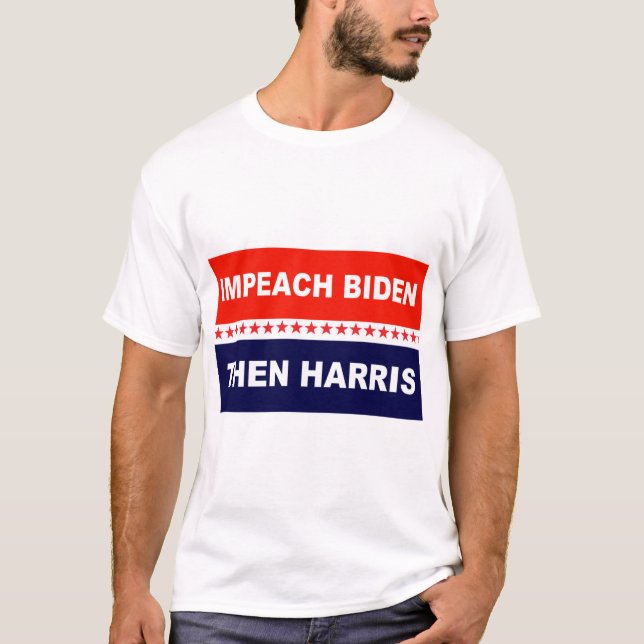 T-shirt Impeindre Biden Than Harris (Devant)