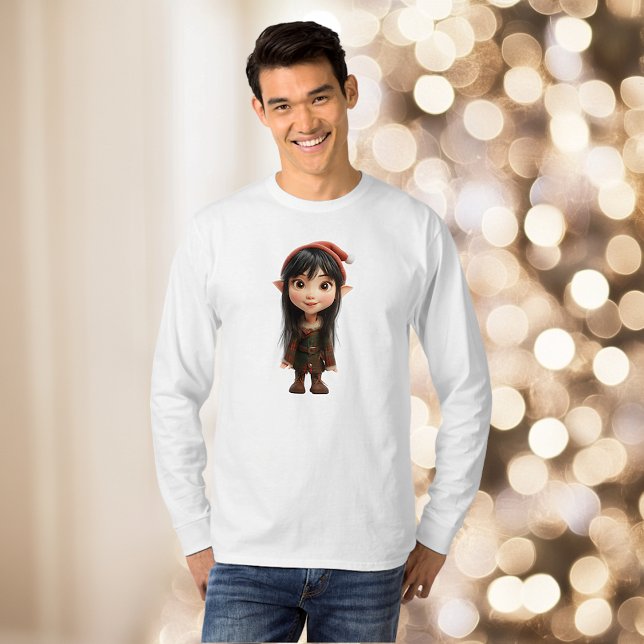 T-shirt Impish Girl Christmas Elf Men's Tee (Créateur téléchargé)