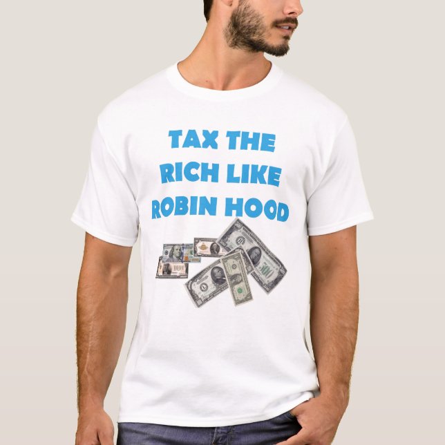 T-shirt Imposez les riches comme Robin Hood - occupez Wall (Devant)