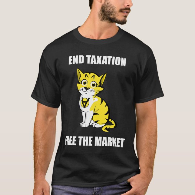 T-shirt Imposition de fin - libérez le texte blanc AnCap T (Devant)