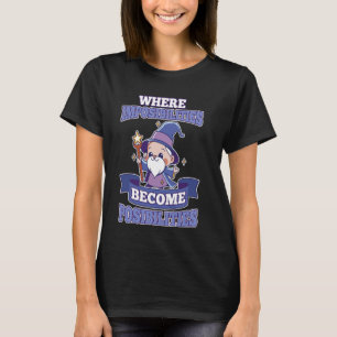 T-shirt Impossibilités Devenir Possibilités Chibi Old Wiz