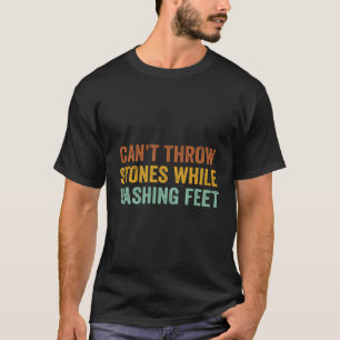 T-shirt Impossible De Jeter Des Pierres Pendant Le Lavage