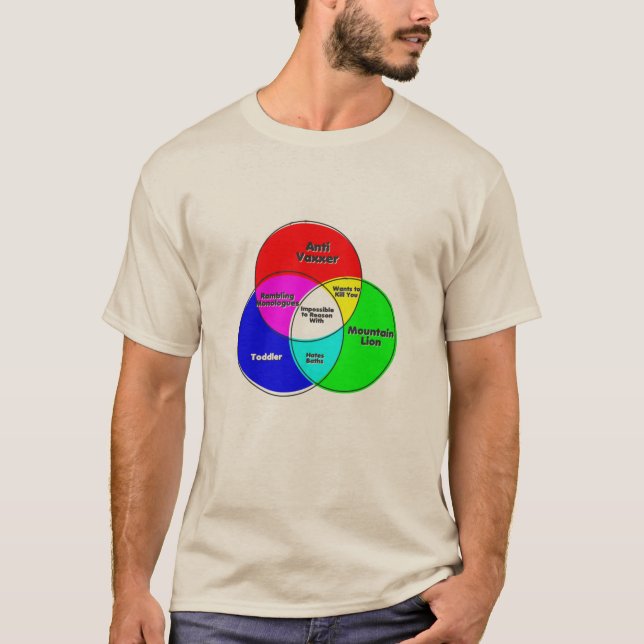 T-shirt Impossible de raisonner avec le diagramme de venne (Devant)