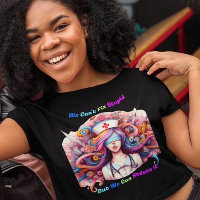 T-shirt Impossible de réparer Stupide, mais nous pouvons l (Créateur téléchargé)