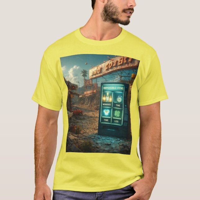 T-shirt Impossible Items Vending Machine – Surreal Retro D (Devant)