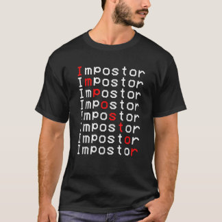 T-shirt Imposteur Vidéo Cadeau Répété Gamer Imposteur Kind