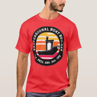 T-shirt Impression 3D Benchy Professional Boat Builder 1