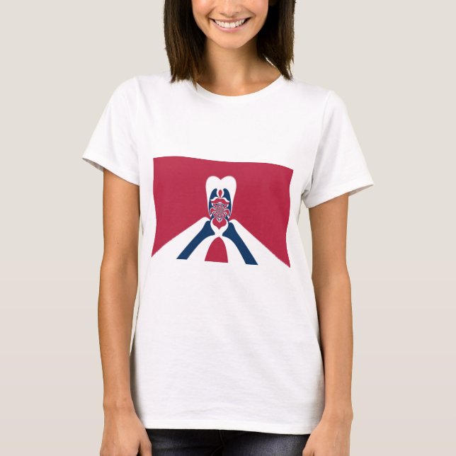 T-shirt Impression Abstraite E.T. (Devant)