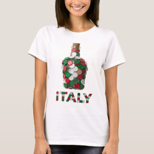 T-shirt Impression artistique argent ITALIE