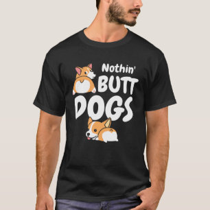 T-shirt Impression au dos rien que des chiens mignons Corg