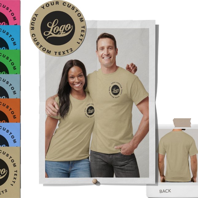 T-shirt Impression avant. Logo d'entreprise +DarkText II F (Créateur téléchargé)