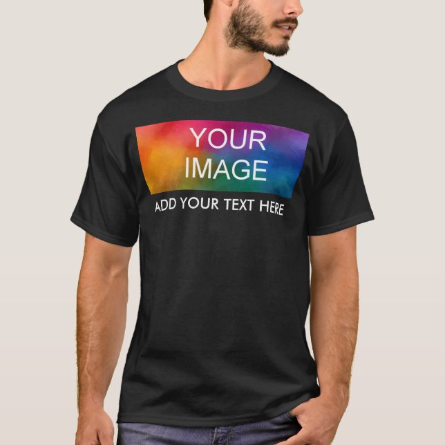 T-shirt Impression avant personnalisée Ajouter votre texte (Devant)