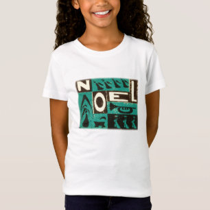 T-Shirt Impression bloc Vintage Noeud vert
