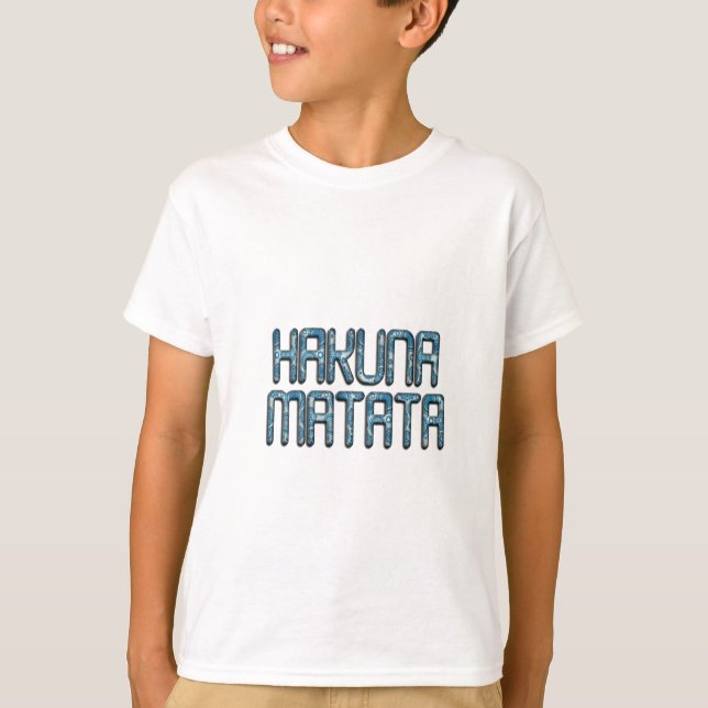 T-shirt Impression d'art 3D Hakuna Matata (Devant)