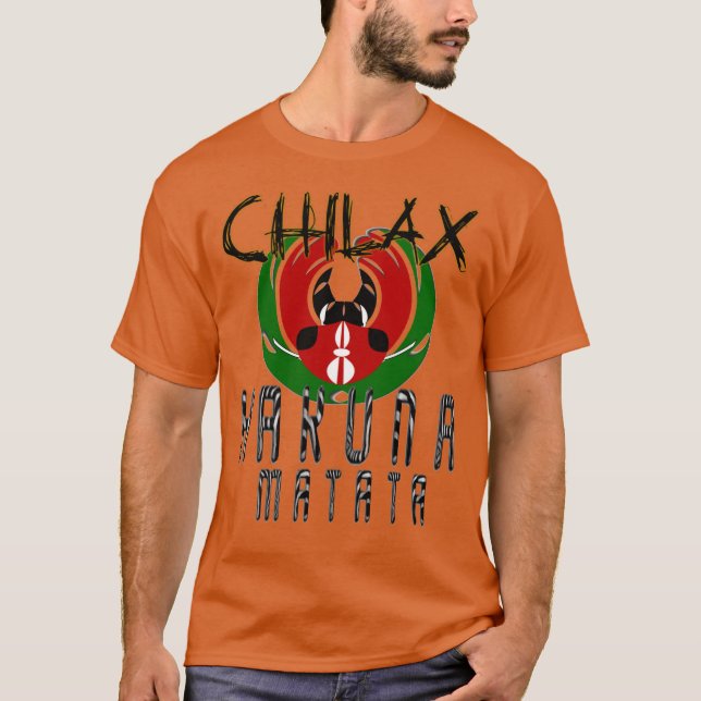 T-shirt Impression d'art 3D Hakuna Matata (Devant)