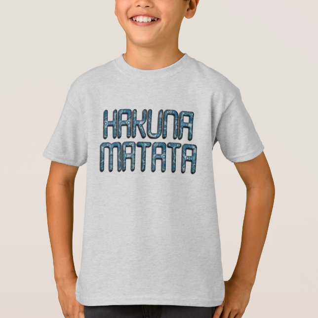 T-shirt Impression d'art 3D Hakuna Matata (Devant)