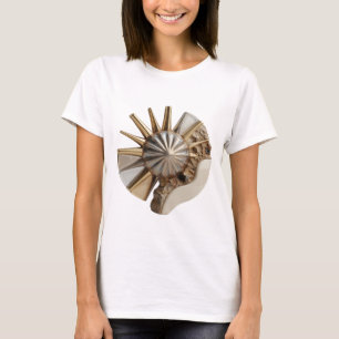 T-shirt Impression d'art ABSTRACT ART Argent Chic