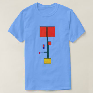 T-shirt Impression d'art Abstrait de style nouveau Mondria