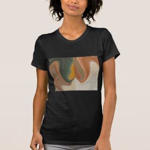 T-shirt Impression d'art Abstrait rétroactif