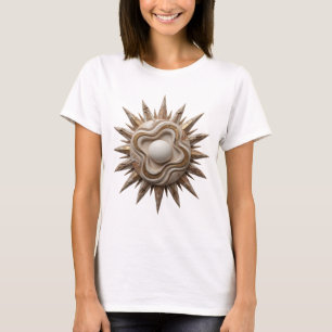 T-shirt Impression d'art d'art abstrait argent ABSTRACT AR