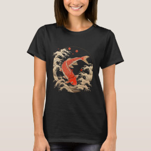 T-shirt Impression d'art de carpe koï japonaise