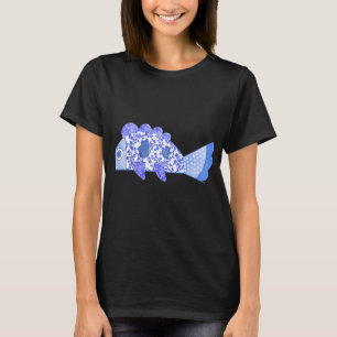 T-shirt Impression d'art de poisson bleu