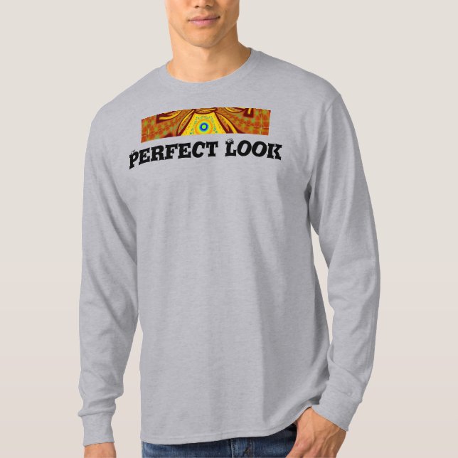 T-shirt Impression d'art Kaleidoscope d'or (Devant)