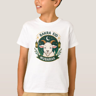 T-shirt Impression de chèvre de l'Aïd cartoon