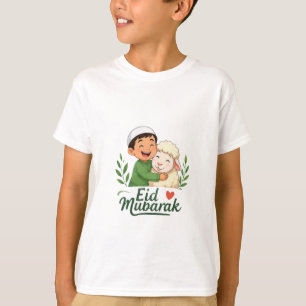 T-shirt Impression de chèvre de l'Aïd cartoon