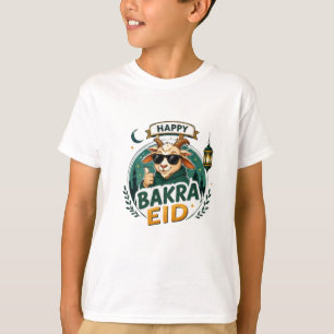 T-shirt Impression de chèvre d'Eid dessin animé