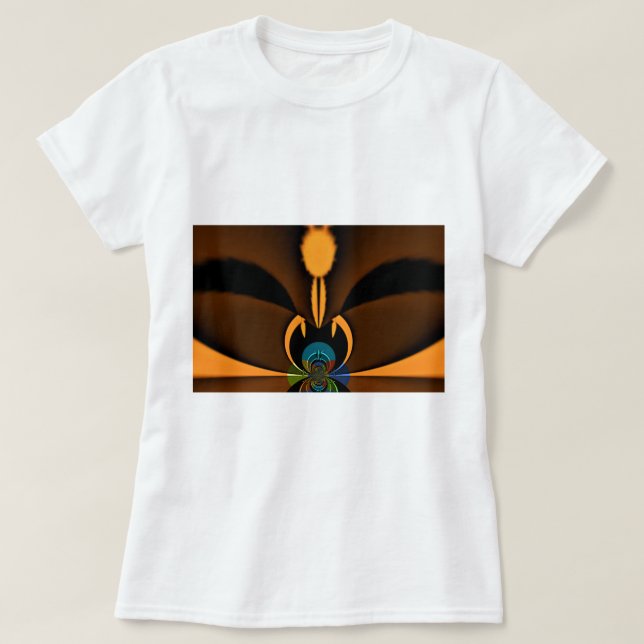 T-shirt Impression de contraste de couleur Abstraite (Design devant)