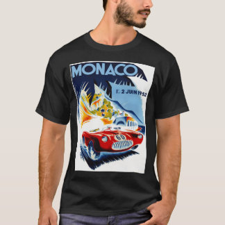 T-shirt Impression de course automobile Grand Prix de Mona