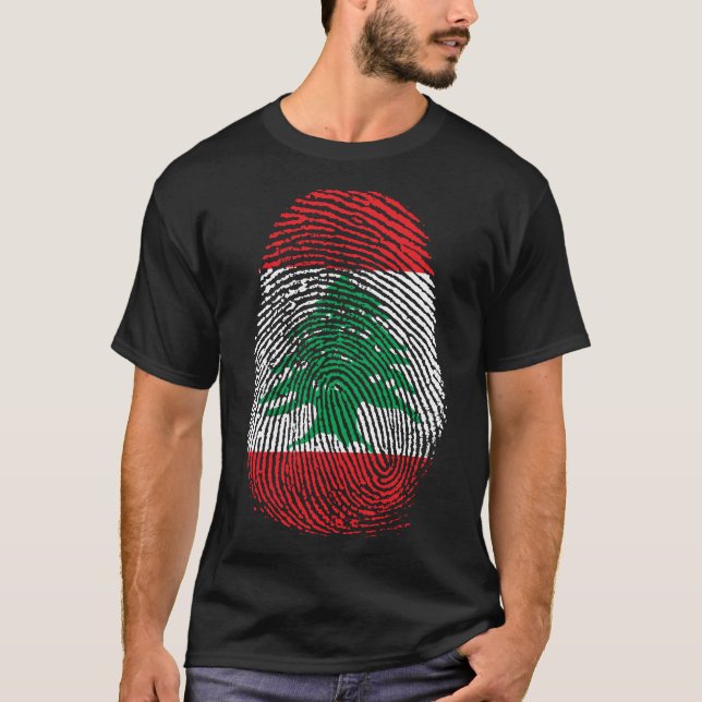T-shirt Impression de doigt - Liban (Devant)
