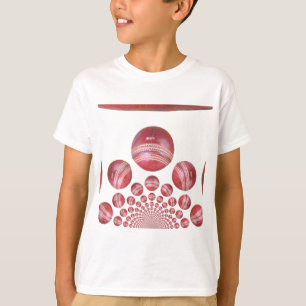 T-shirt Impression de la balle de cricket de Sports Lover